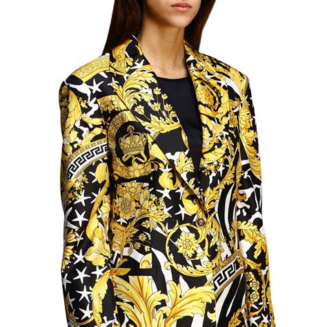 versace warm up suit|Versace ladies suits.